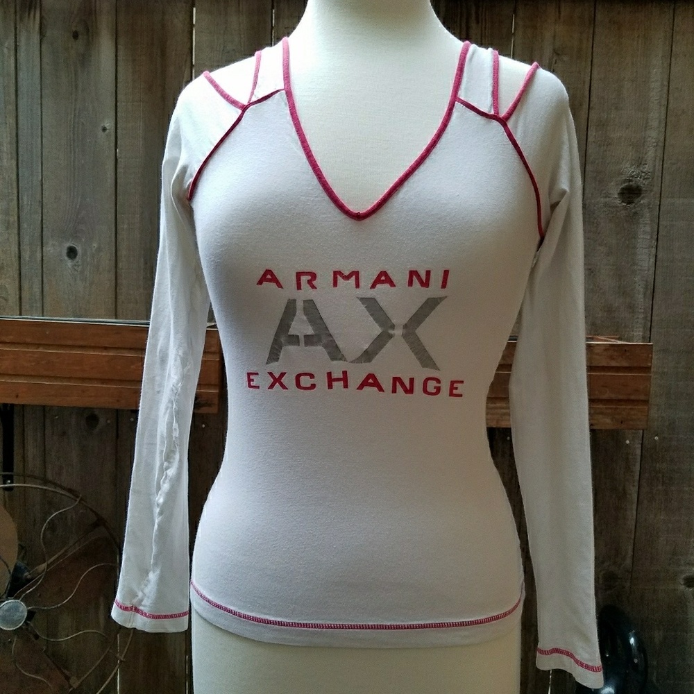 A|X Armani Exchange Long Sleeve V-Neck